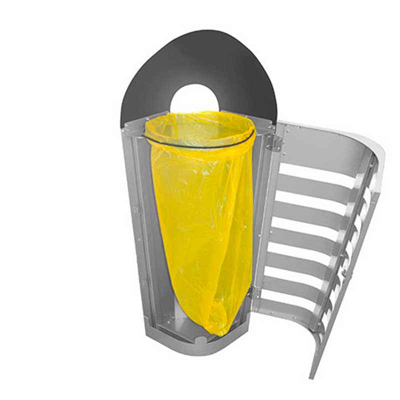 Paperera de reciclatge exterior Sidney